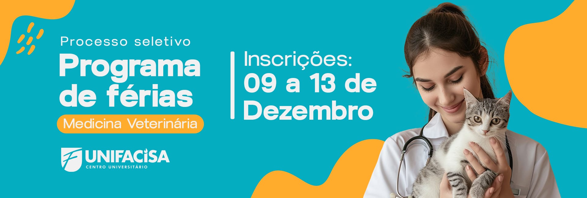 Unifacisa abre inscrições para o programa de férias do curso de Medicina Veterinária 