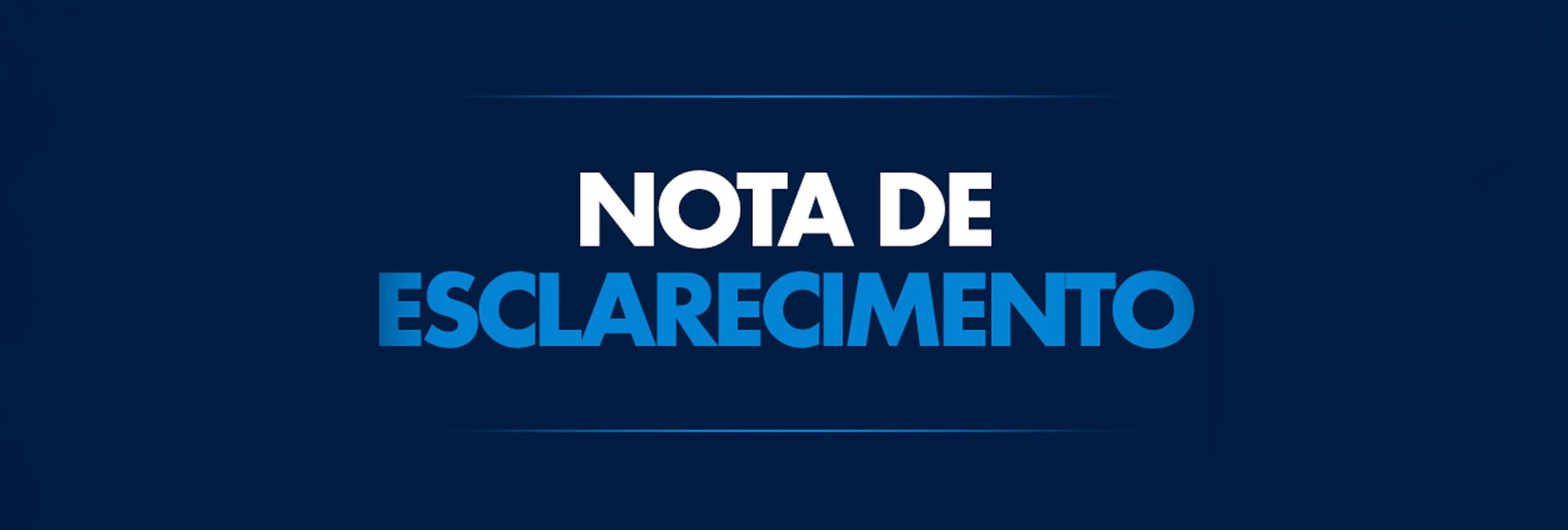 Nota à imprensa