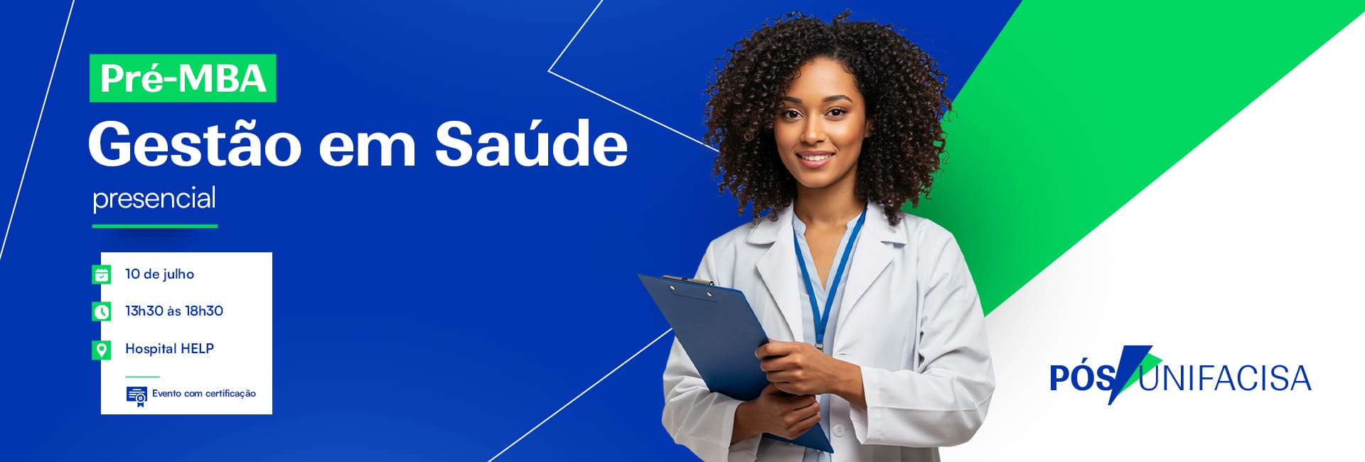 Pós Unifacisa promove Pré-MBA de Gestão em Saúde com foco no desenvolvimento de competências